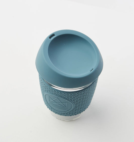 12oz Glass Reusable Coffee Cup - Super Sonic