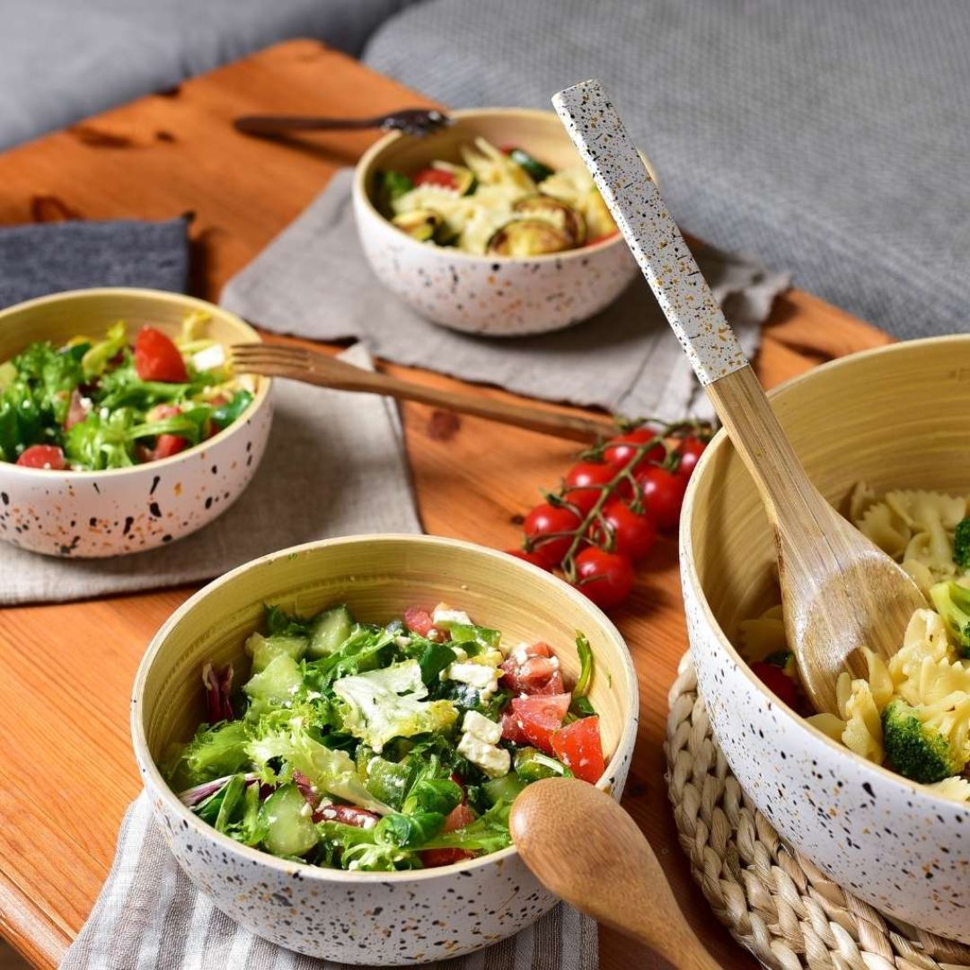 Bamboo Serving Bowl (18cm Diameter)