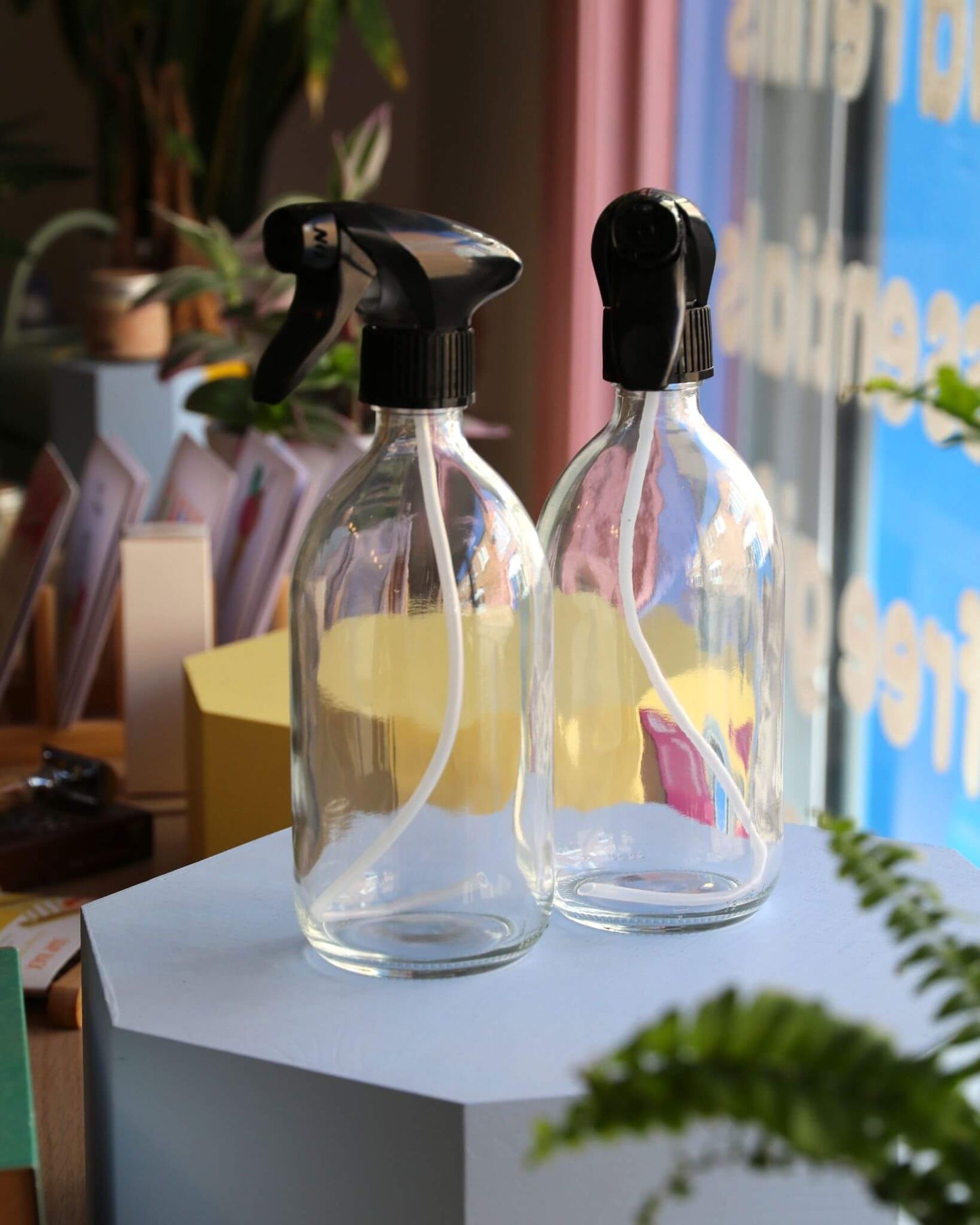 Clear Glass Spray Bottles