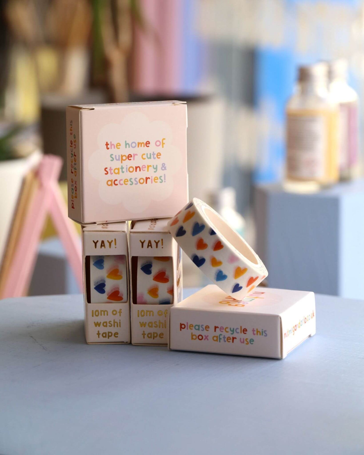 Colourful Hearts Washi Tapes