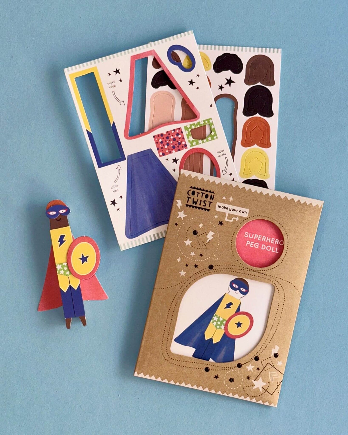 Make Your Own Superhero Peg Doll