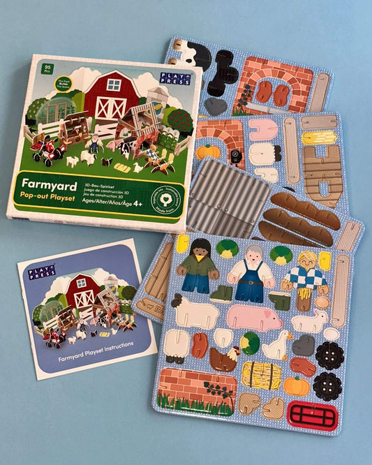 Farmyard Pop Out Playset - PlayPress Toys