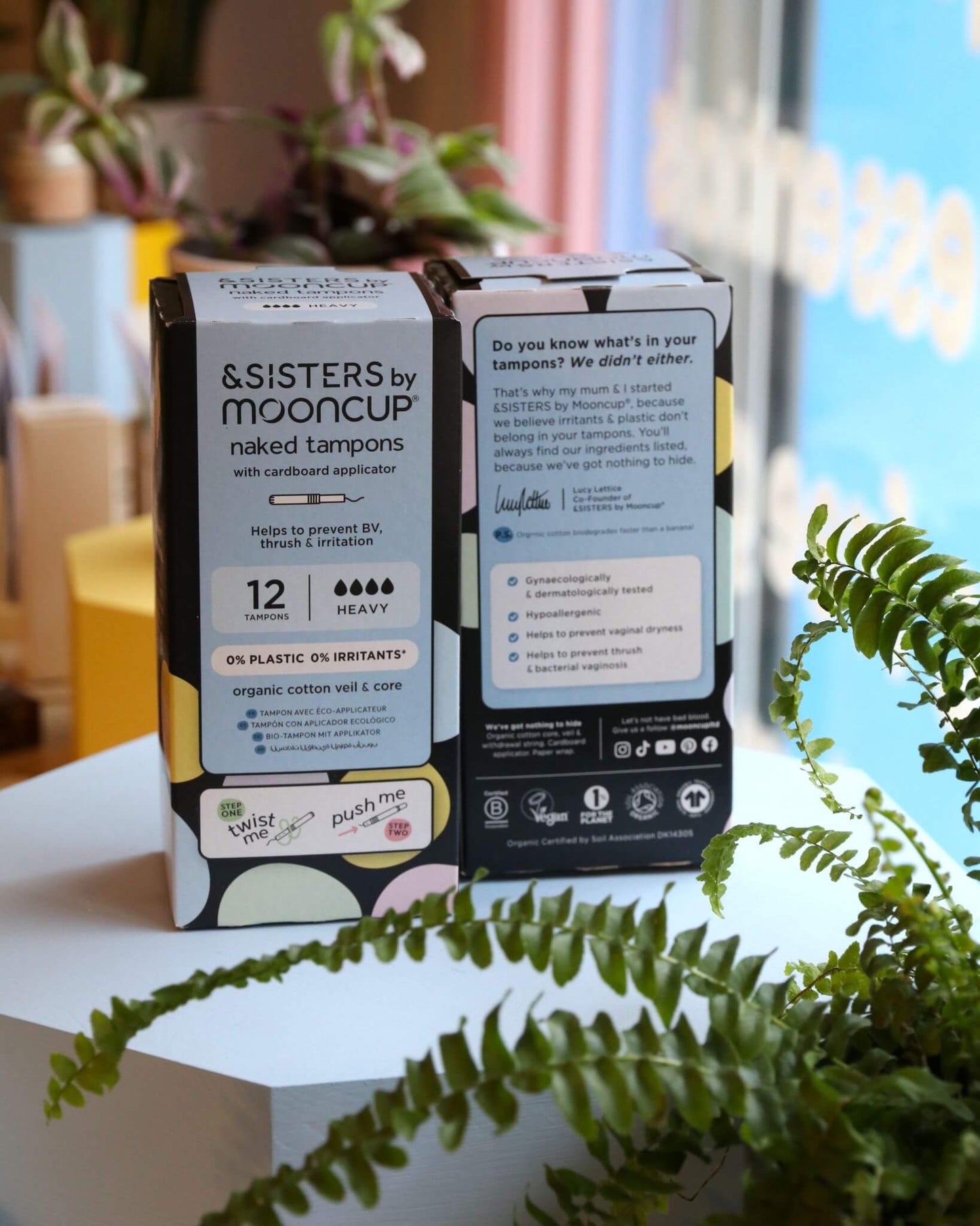 Plastic-free Eco-Applicator Tampons - &Sisters
