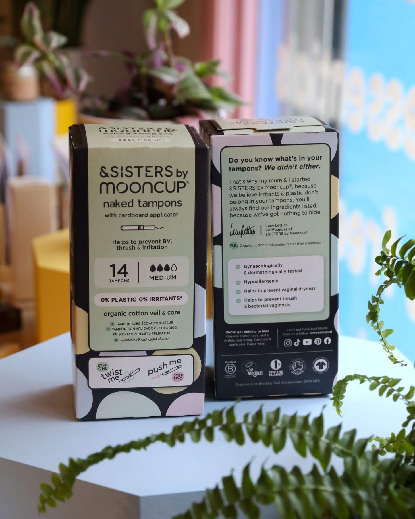 Plastic-free Eco-Applicator Tampons - &Sisters