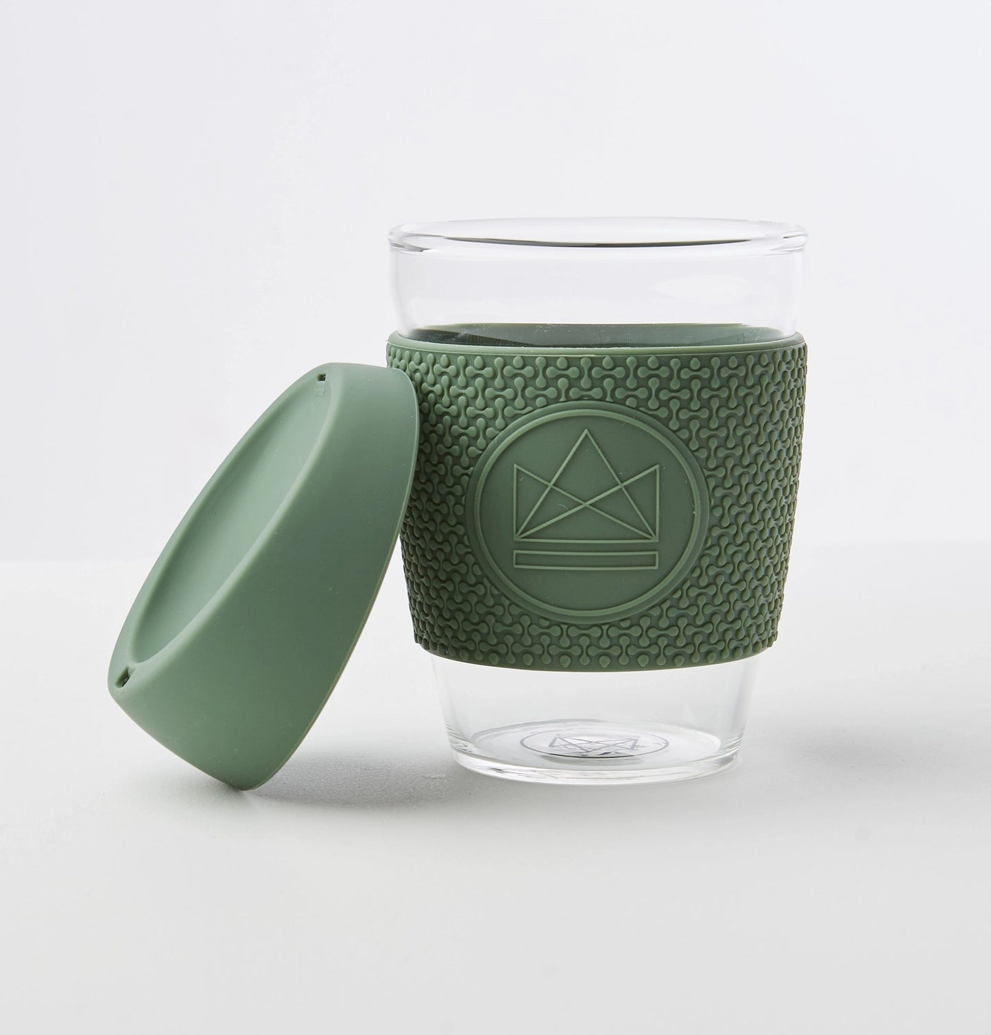 12oz Glass Reusable Coffee Cup - Happy Camper