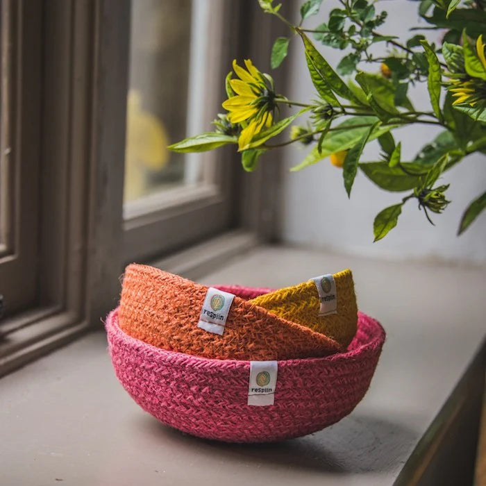 Small Jute Bowl Sets - Fire