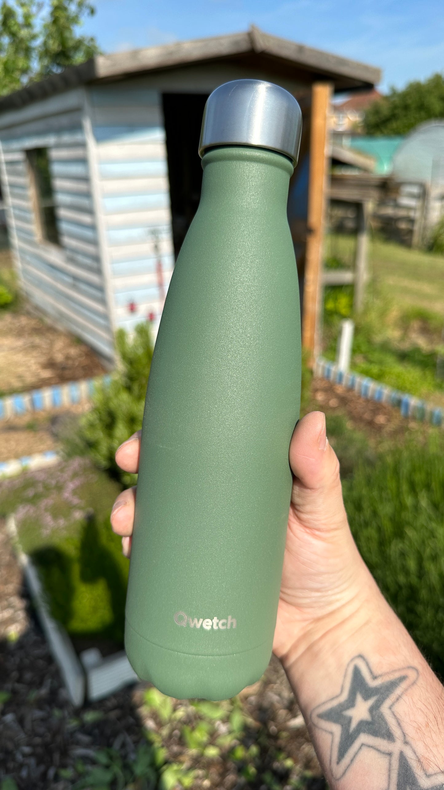 Qwetch Khaki Reusable Insulated Bottles