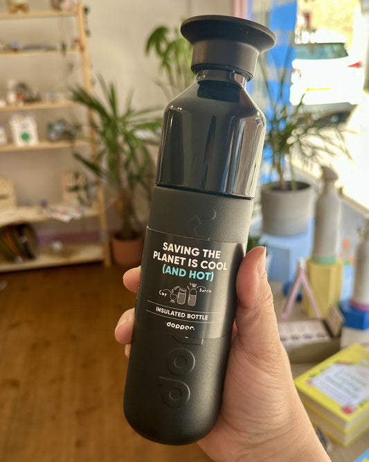 Dopper Black Insulated 350ml Reusable Bottles