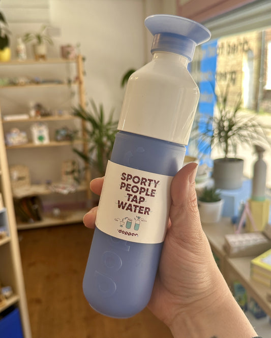 Dopper Blue Plastic Reusable Bottle