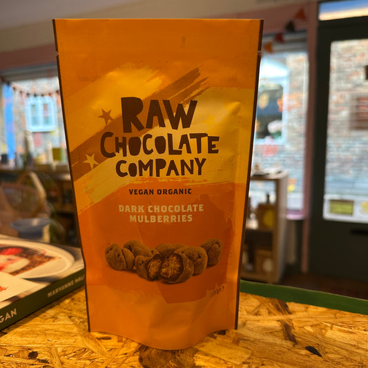 Dark Chocolate Mulberries - The Raw Chocolate Company