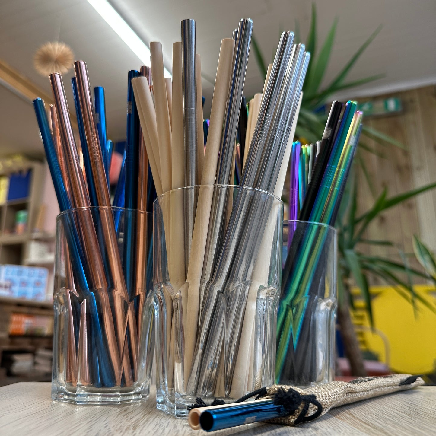 Reusable Bamboo Drinking Straws