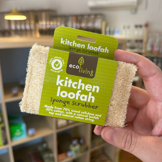 EcoLiving Kitchen Loofah Sponge Scrubber