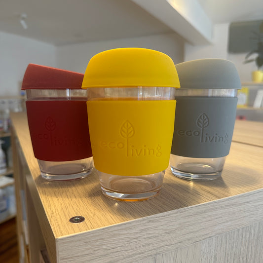 EcoLiving Reusable Glass Coffee Cups