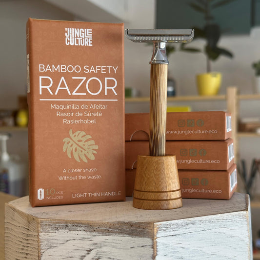 Bamboo Safety Razor - Light Thin Handle