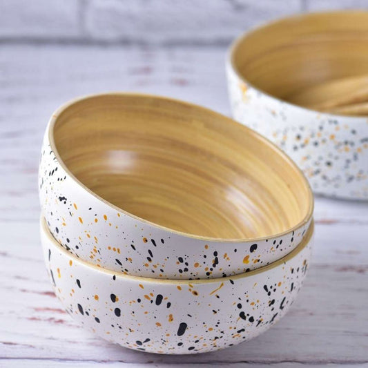 Bamboo Snack & Dip Bowls 2-Pack (15cm Diameter)