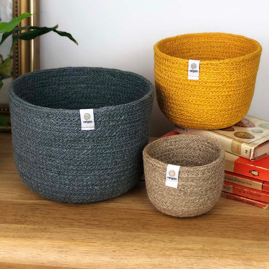 Tall Jute Bowl Sets - Beach