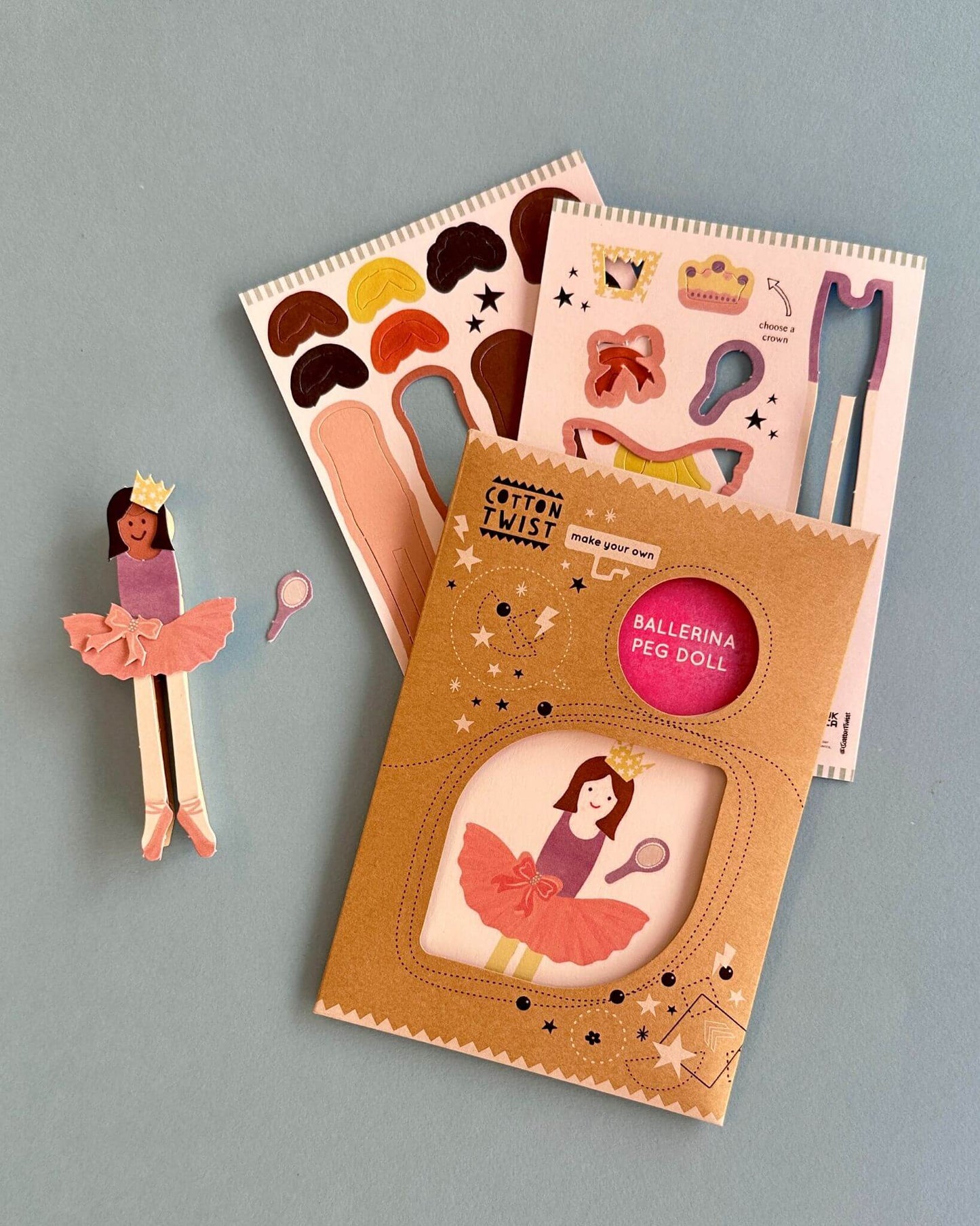 Make Your Own Ballerina Peg Doll