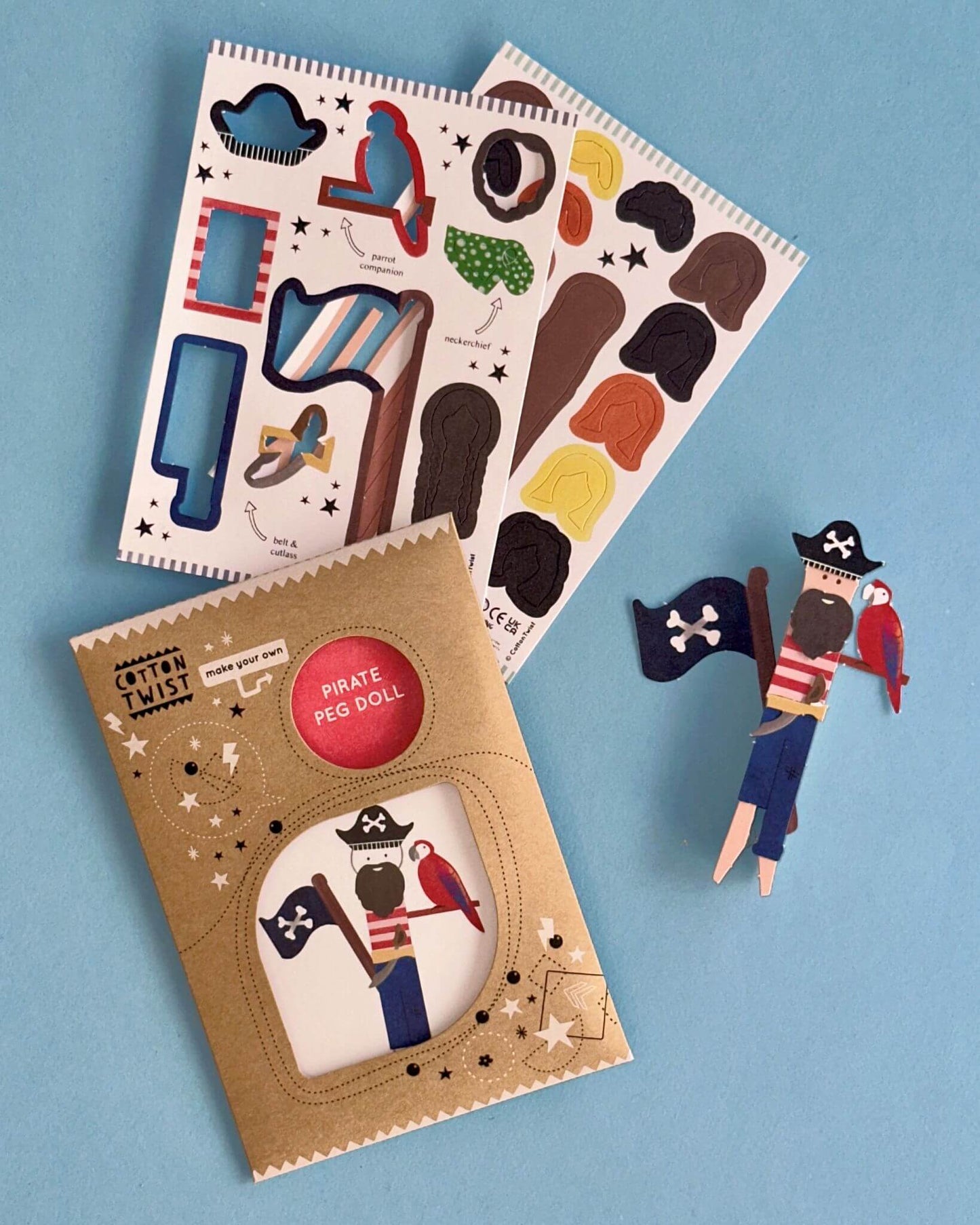 Make Your Own Pirate Peg Doll