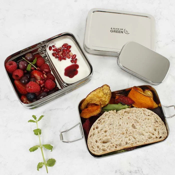 Panna - Two Tier Rectangle Lunch Box with Mini Container